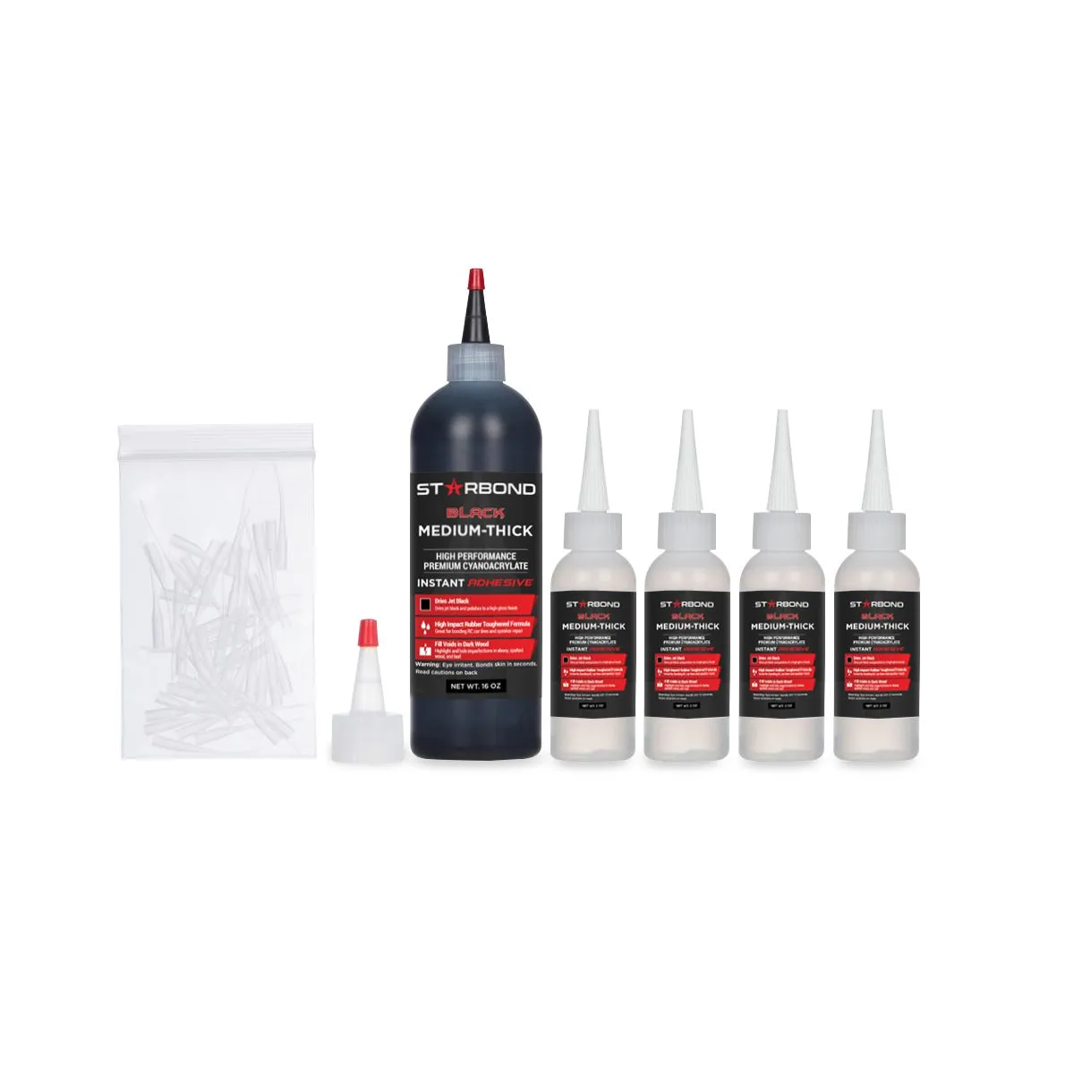 Starbond Black Medium-Thick CA Glue KBL-500 - 2oz