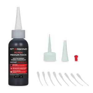 Starbond Black Medium-Thick CA Glue KBL-500 - 2oz