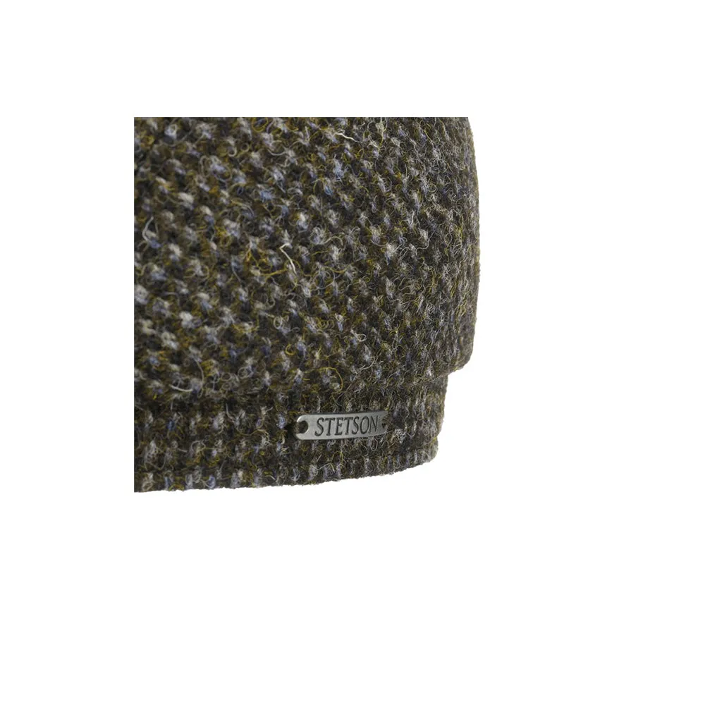 Stetson - Maguire Harris Tweed - Sixpence/Flat Cap - Olive