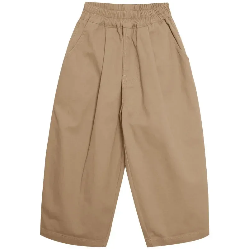 Stylish And Comfortable - Wide Children's Trousers In A Trendy Design