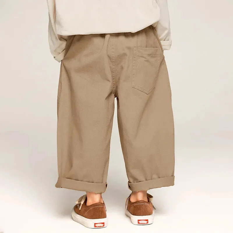 Stylish And Comfortable - Wide Children's Trousers In A Trendy Design