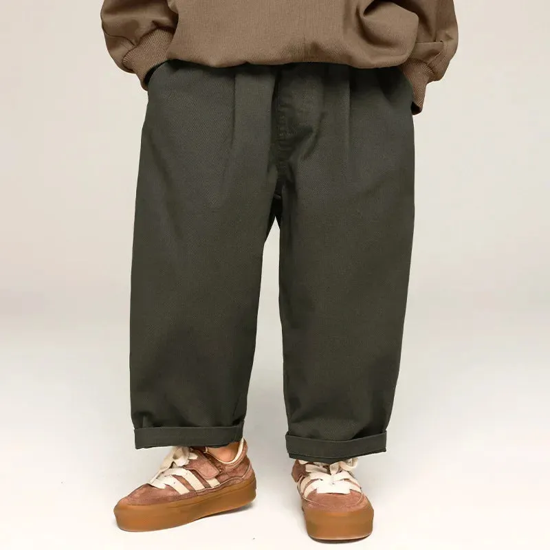 Stylish And Comfortable - Wide Children's Trousers In A Trendy Design