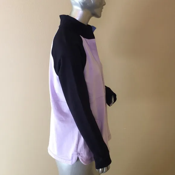 T by TALBOTS | SLUB TERRY LONG SLEEVE PULLOVER - COLORBLOCK