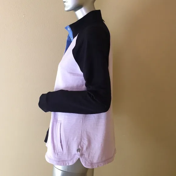 T by TALBOTS | SLUB TERRY LONG SLEEVE PULLOVER - COLORBLOCK