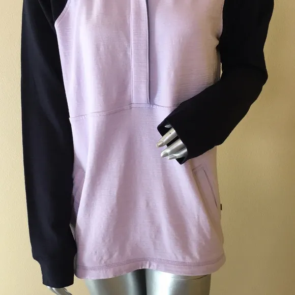 T by TALBOTS | SLUB TERRY LONG SLEEVE PULLOVER - COLORBLOCK
