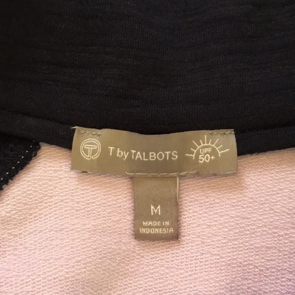 T by TALBOTS | SLUB TERRY LONG SLEEVE PULLOVER - COLORBLOCK