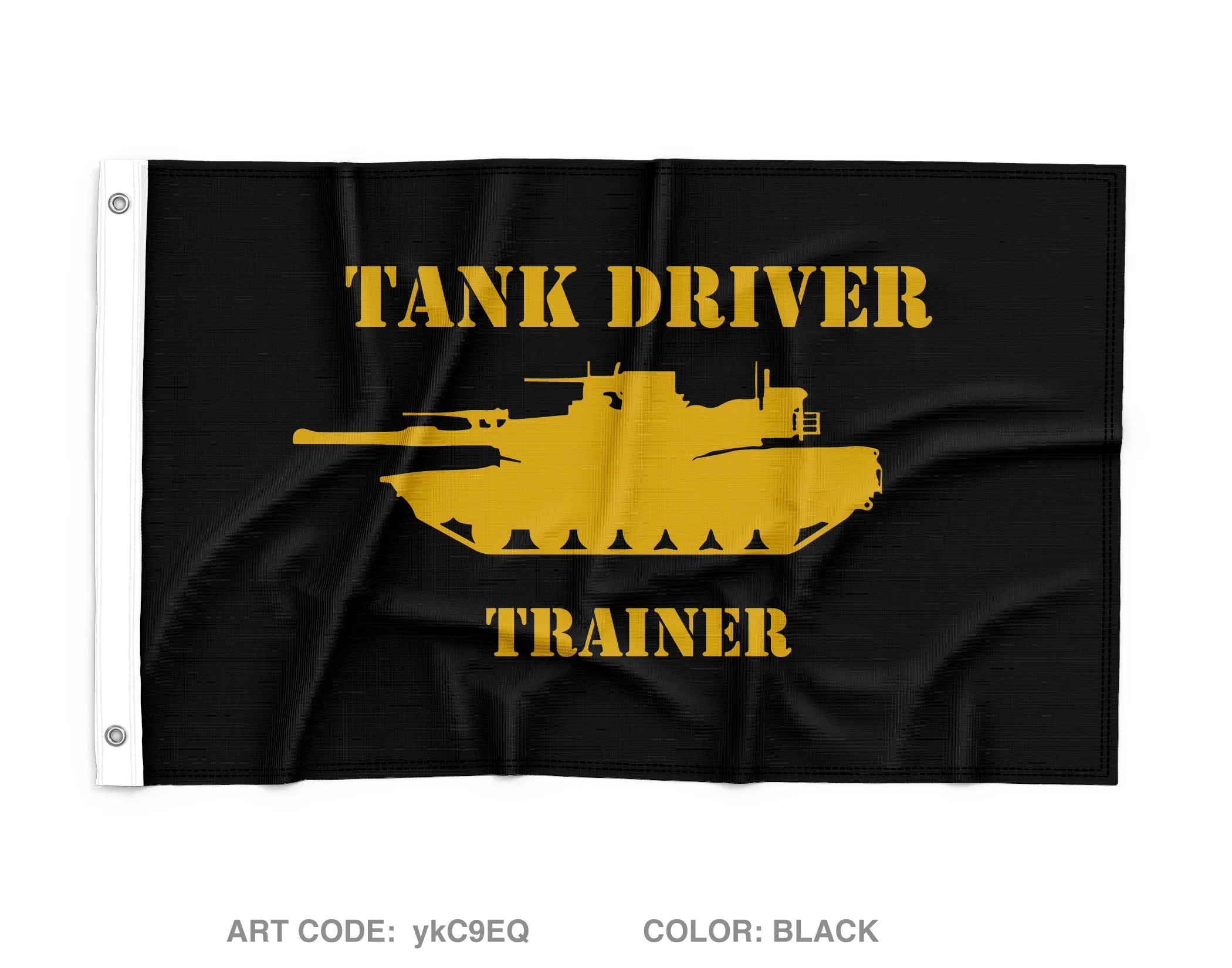 Tank Driver Trainer Wall Flag - ykC9EQ