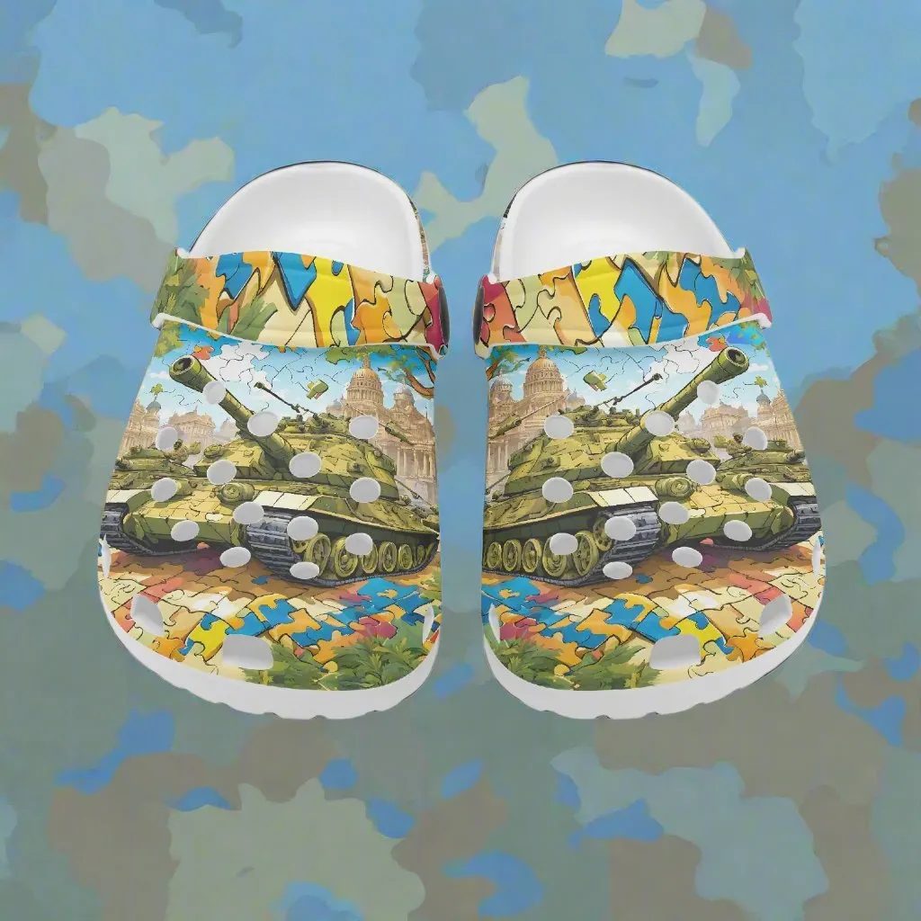 Tank Puzzle! Kids Rok-Clogs