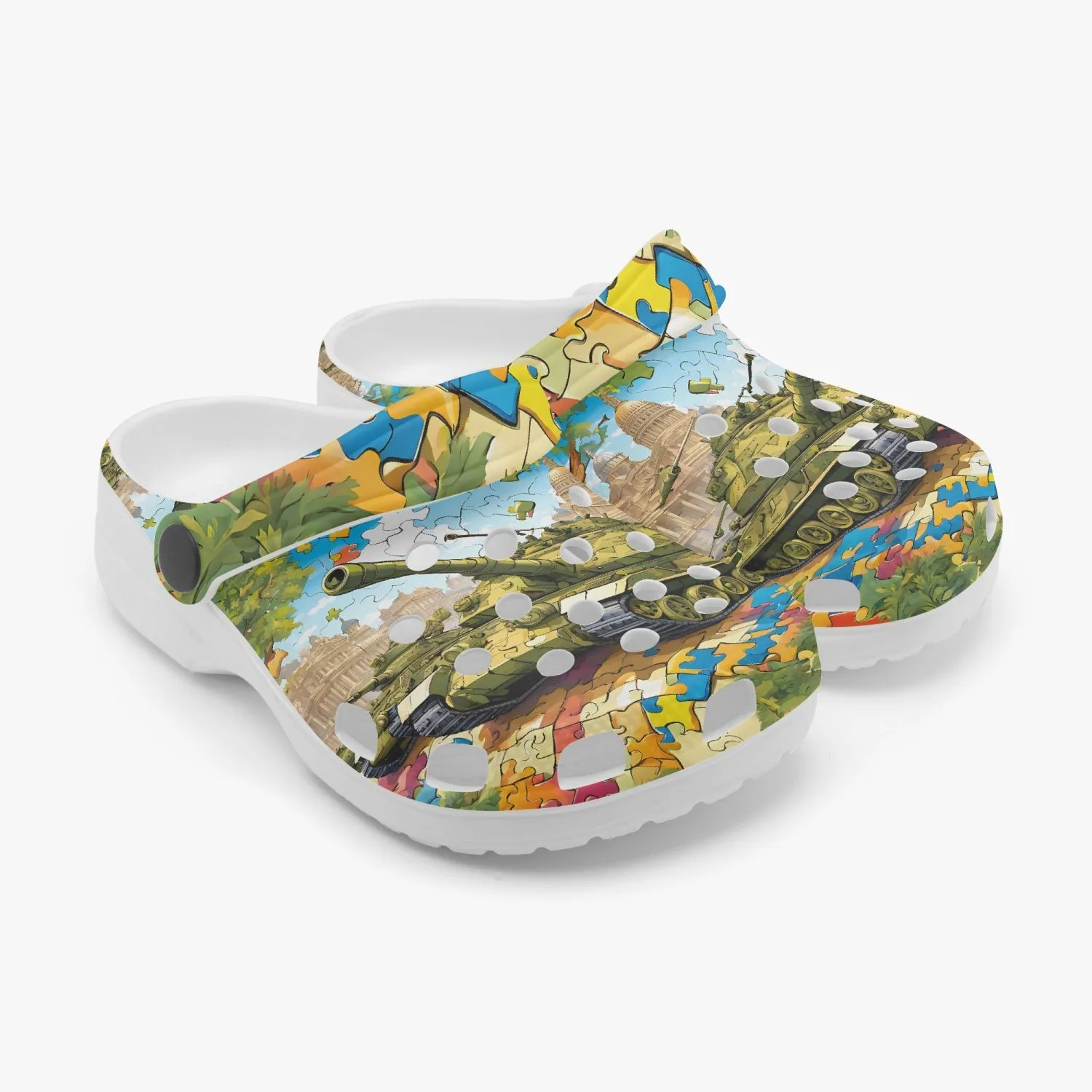 Tank Puzzle! Kids Rok-Clogs