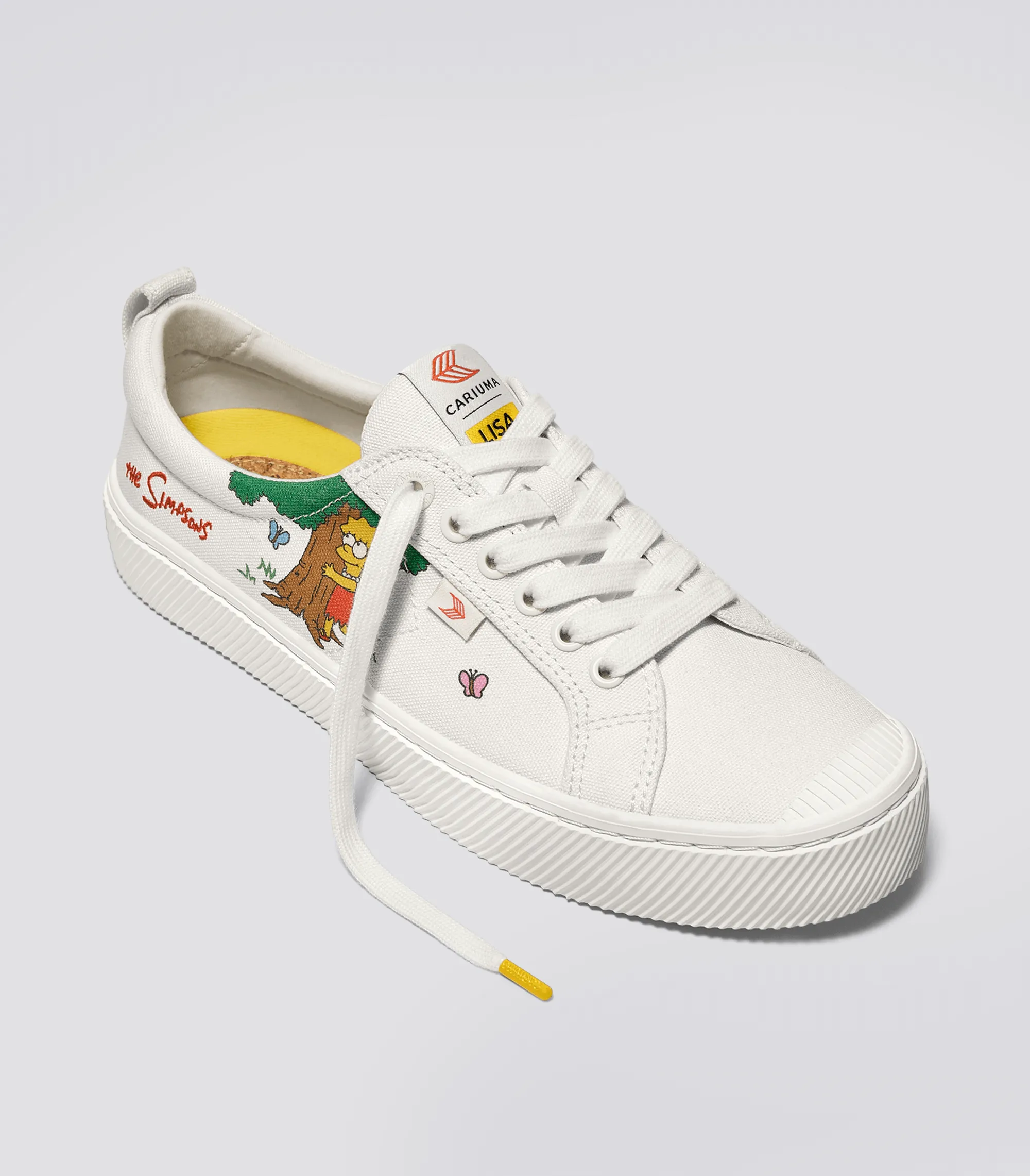 The Simpsons OCA Low White Canvas Lisa Tree Sneaker Men