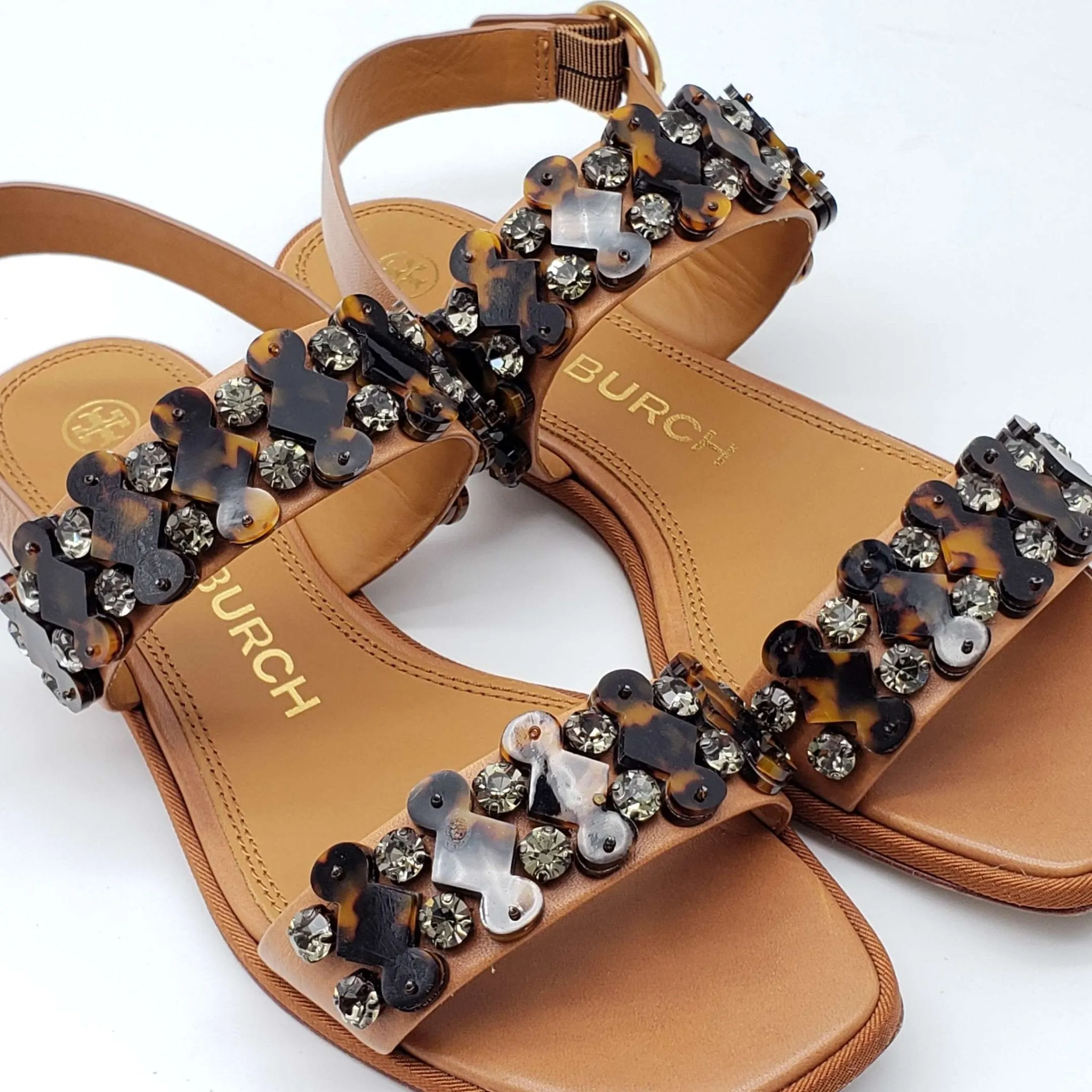 Tory Burch Brown Leather Sandal