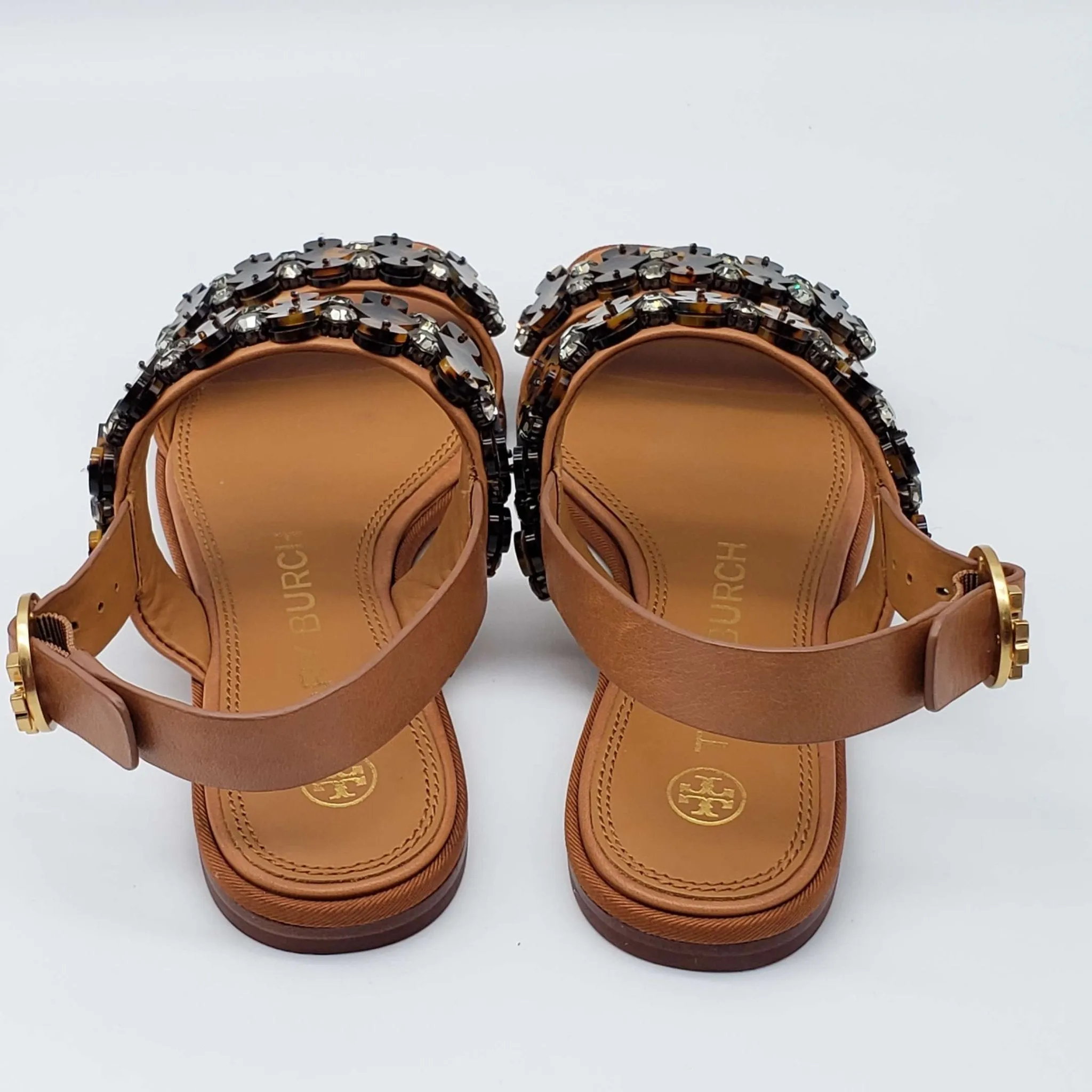 Tory Burch Brown Leather Sandal