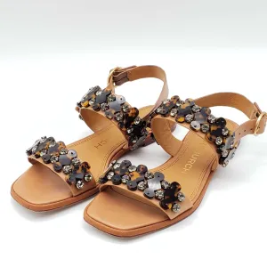 Tory Burch Brown Leather Sandal