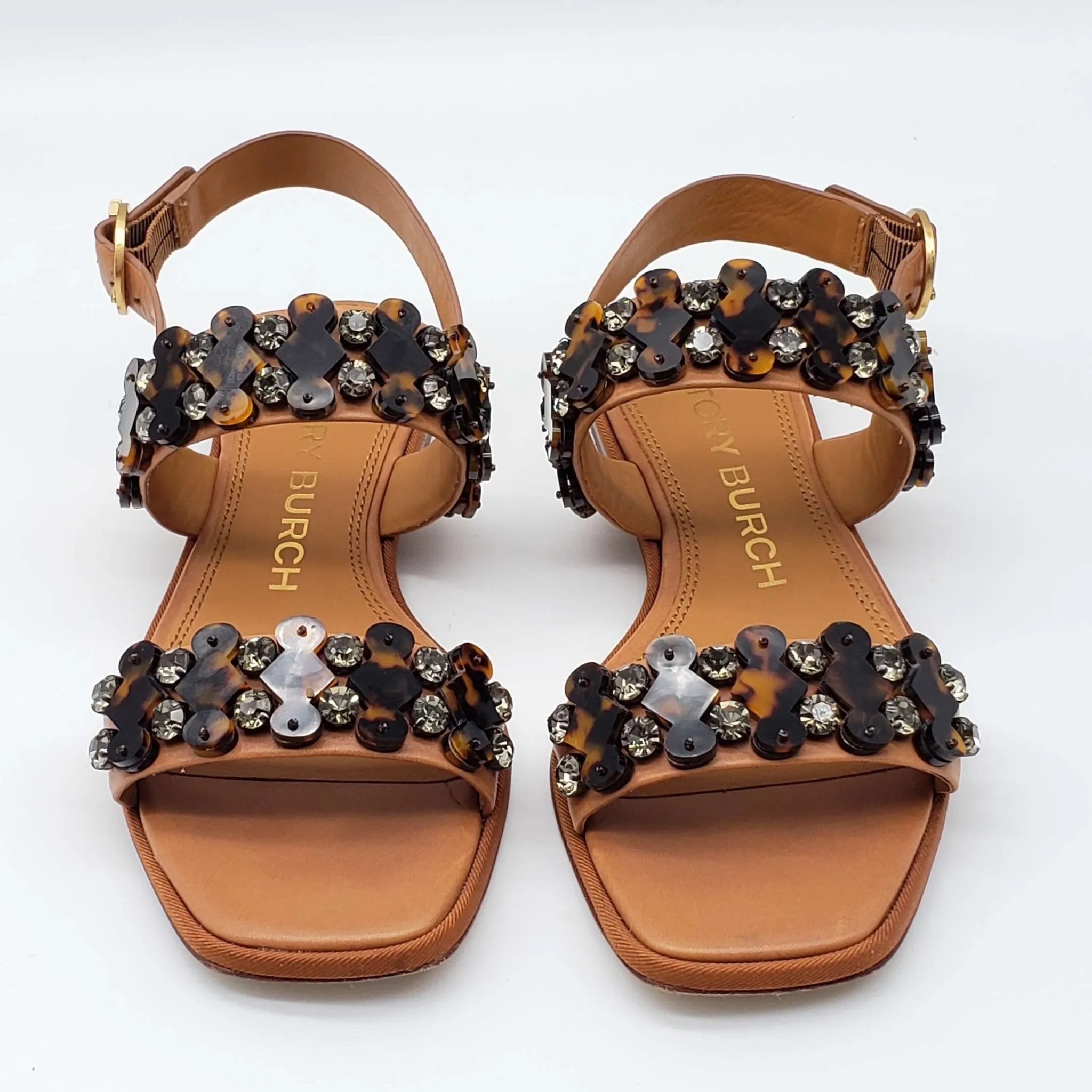 Tory Burch Brown Leather Sandal