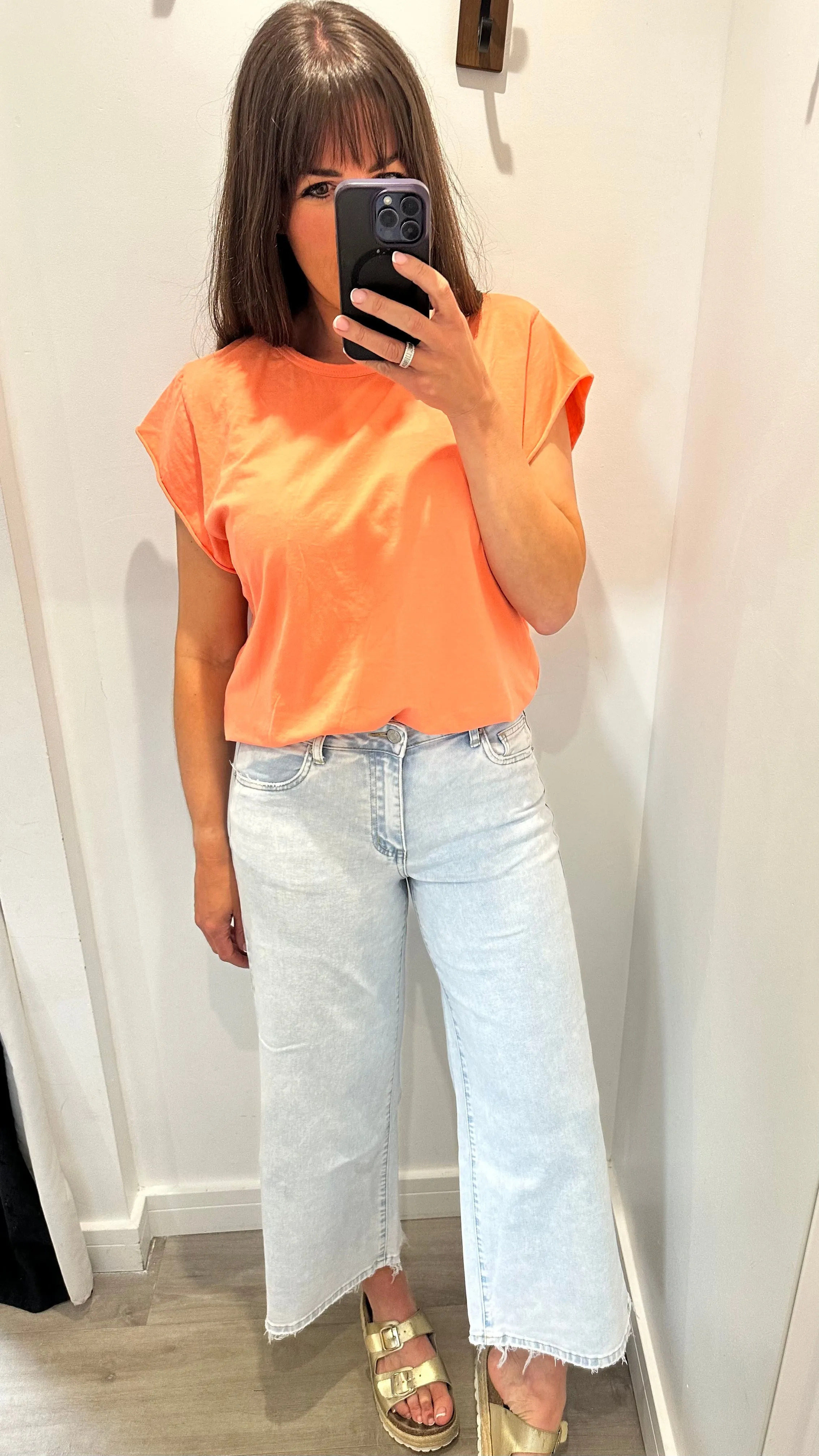 TOXIK LIGHT WASH CROPPED WIDE LEG JEANS