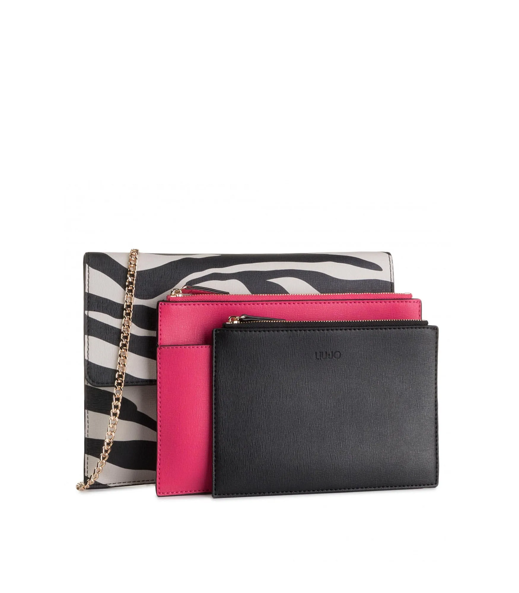 Triple Flat Pouch - Zebra