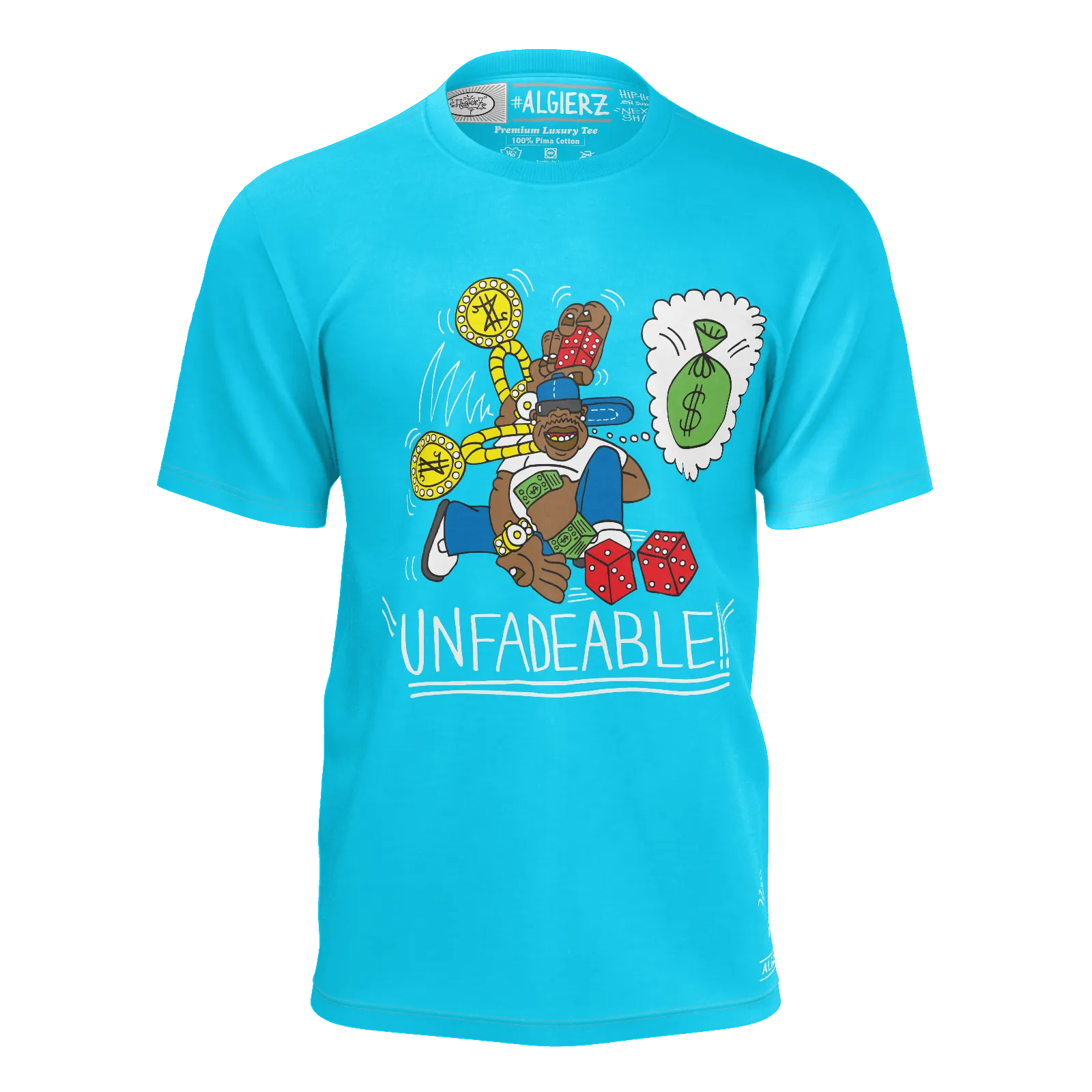 Unfadeable, T-Shirt, Sky Blue REMIX