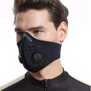 Velcro Face Mask - With Breathing Valve & No Ear Tugging
