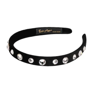 Velvet Crystal 1.5 cm Flat Headband