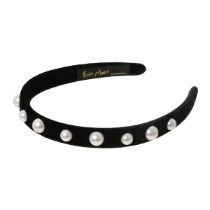 Velvet Pearl 1.5 cm Flat Headband