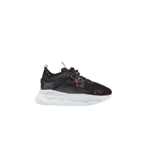 VERSACE CHAIN REACTION SNEAKER (BLACK WHITE)