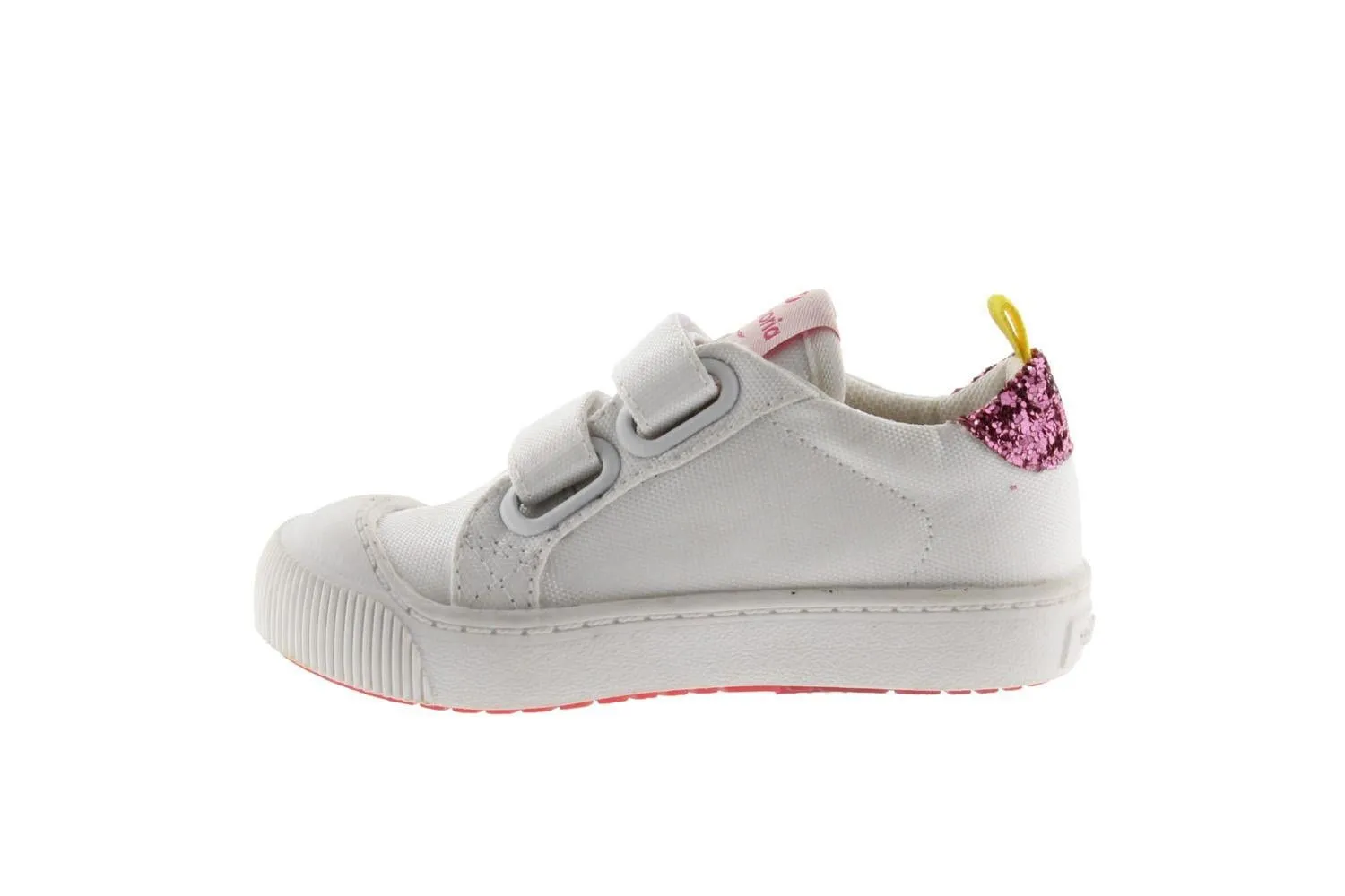 VICTORIA - TRIBU CANVAS TRAINERS - White/Pink Sparkle
