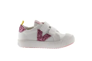 VICTORIA - TRIBU CANVAS TRAINERS - White/Pink Sparkle