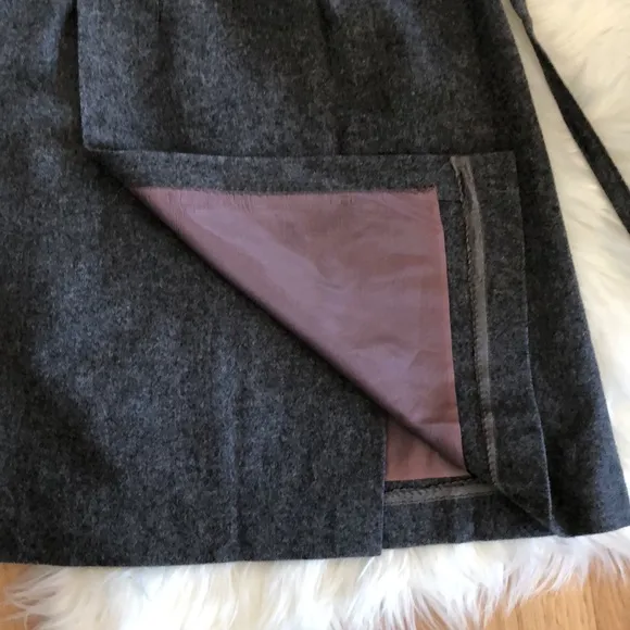 Vintage wool wrap mini skirt