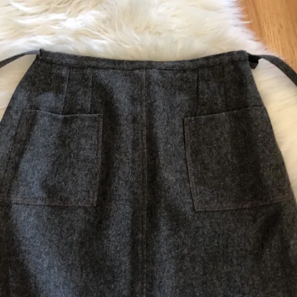 Vintage wool wrap mini skirt