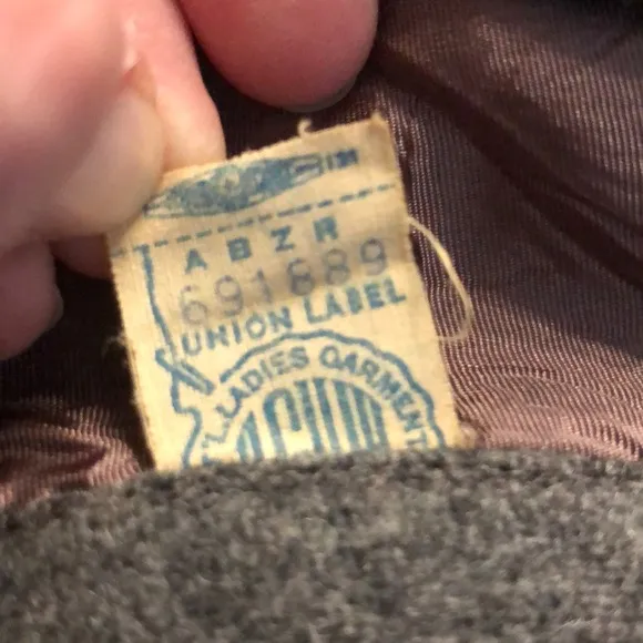 Vintage wool wrap mini skirt