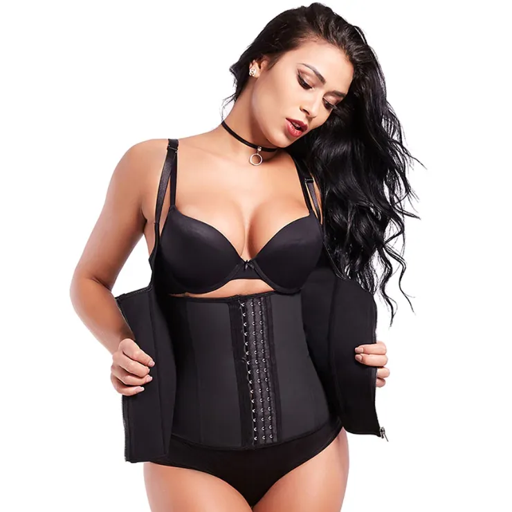 Waist Trainer Zipper Corset Vest! New Body Shaper
