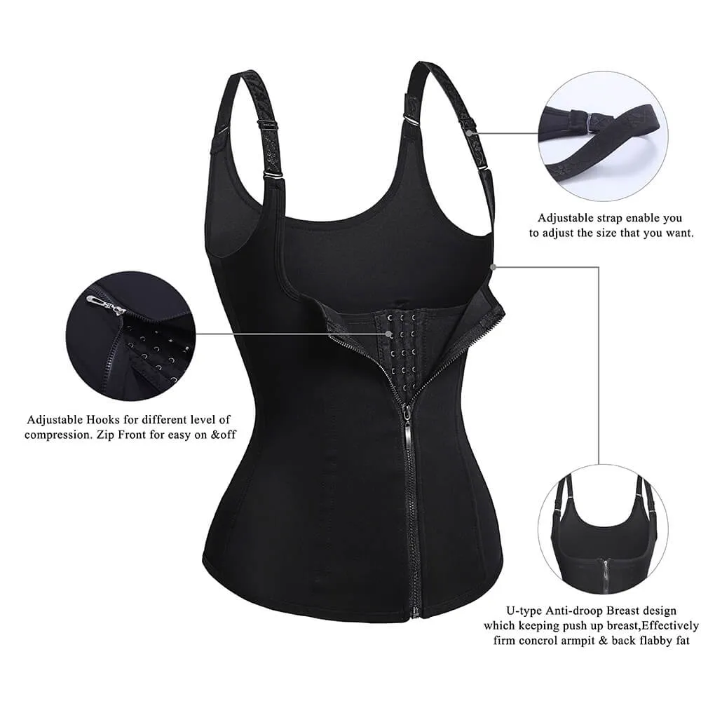 Waist Trainer Zipper Vest Corset