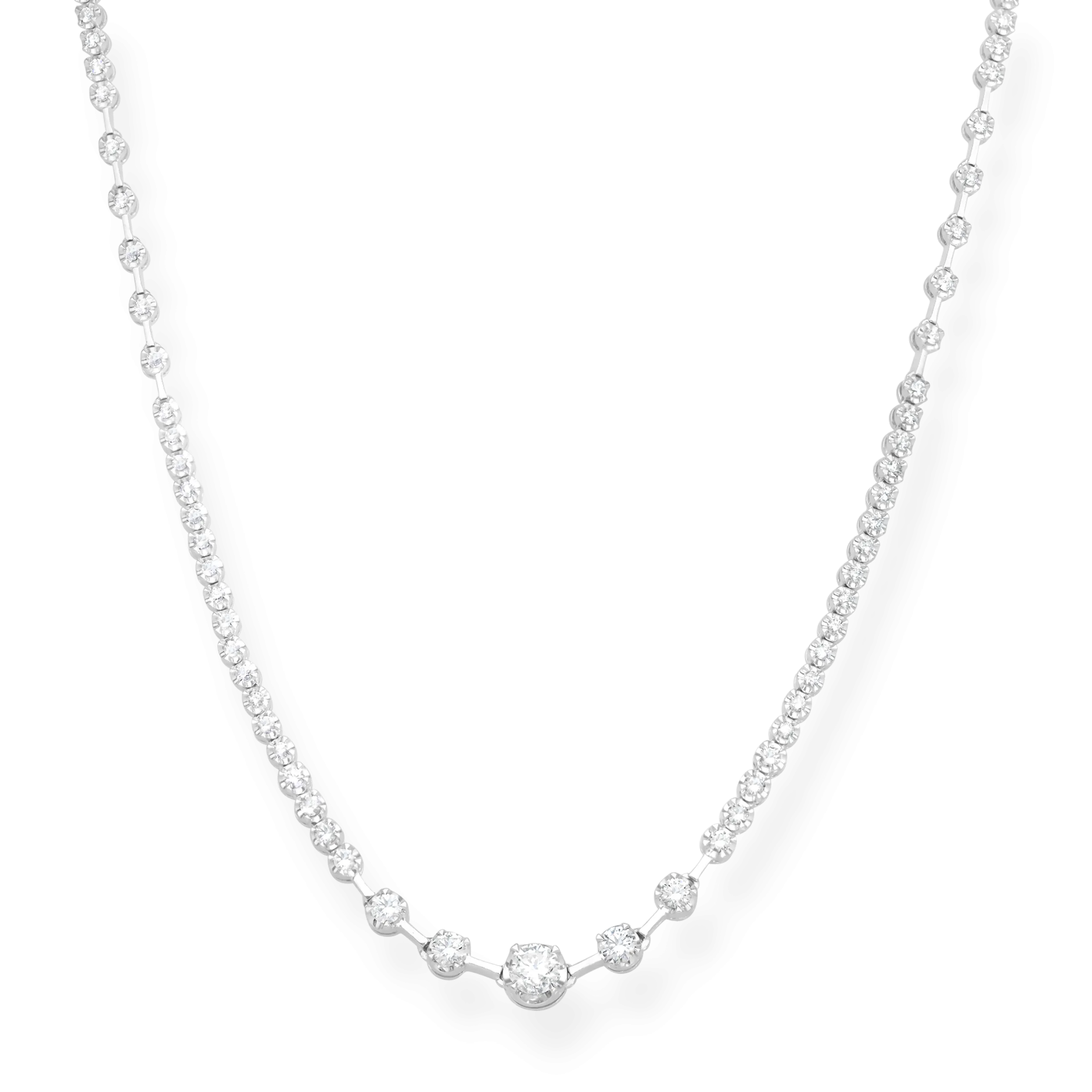 WHITE DIAMOND TENNIS NECKLACE
