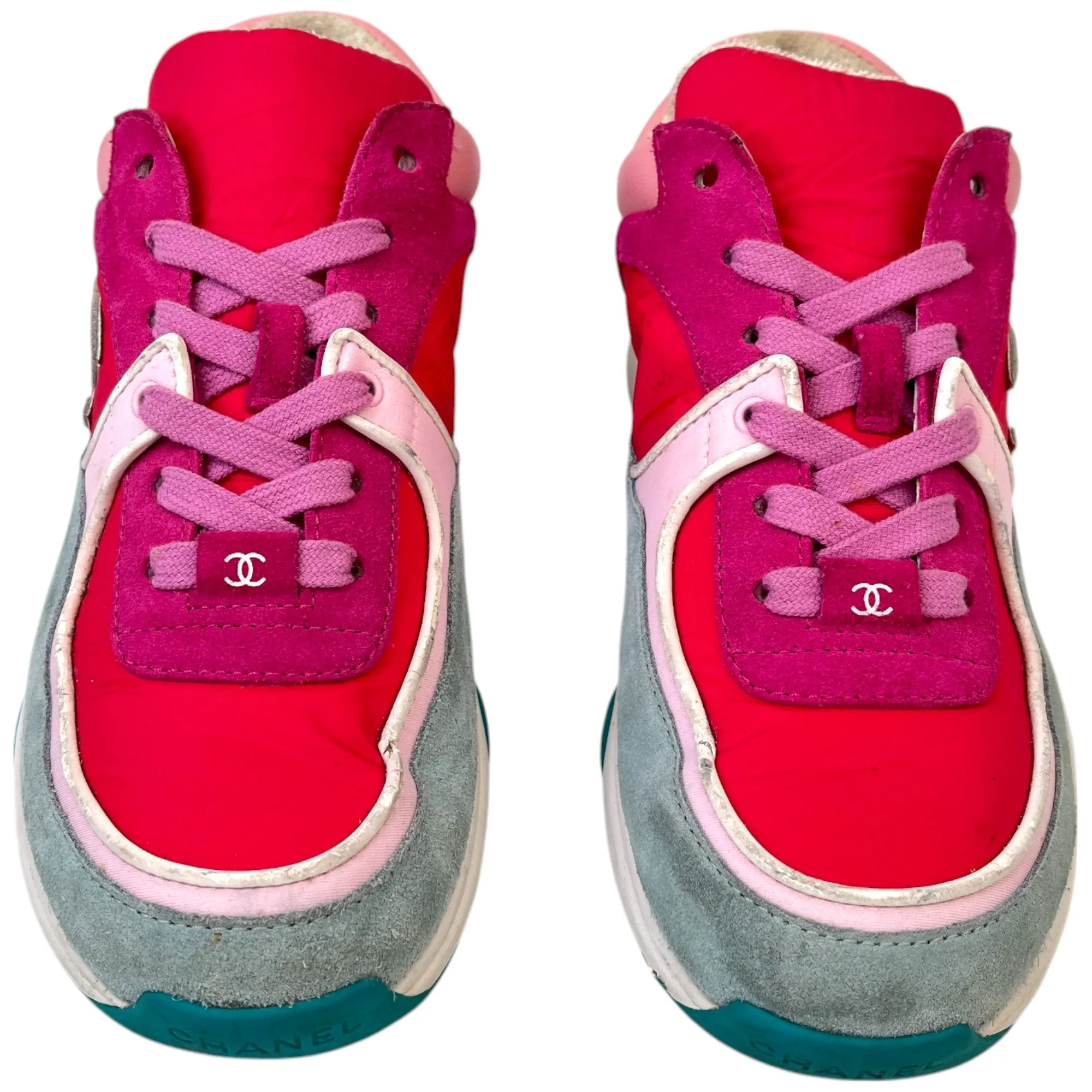 Women's Cc Logo Low Trainers Pink Size EU 37 / UK 4