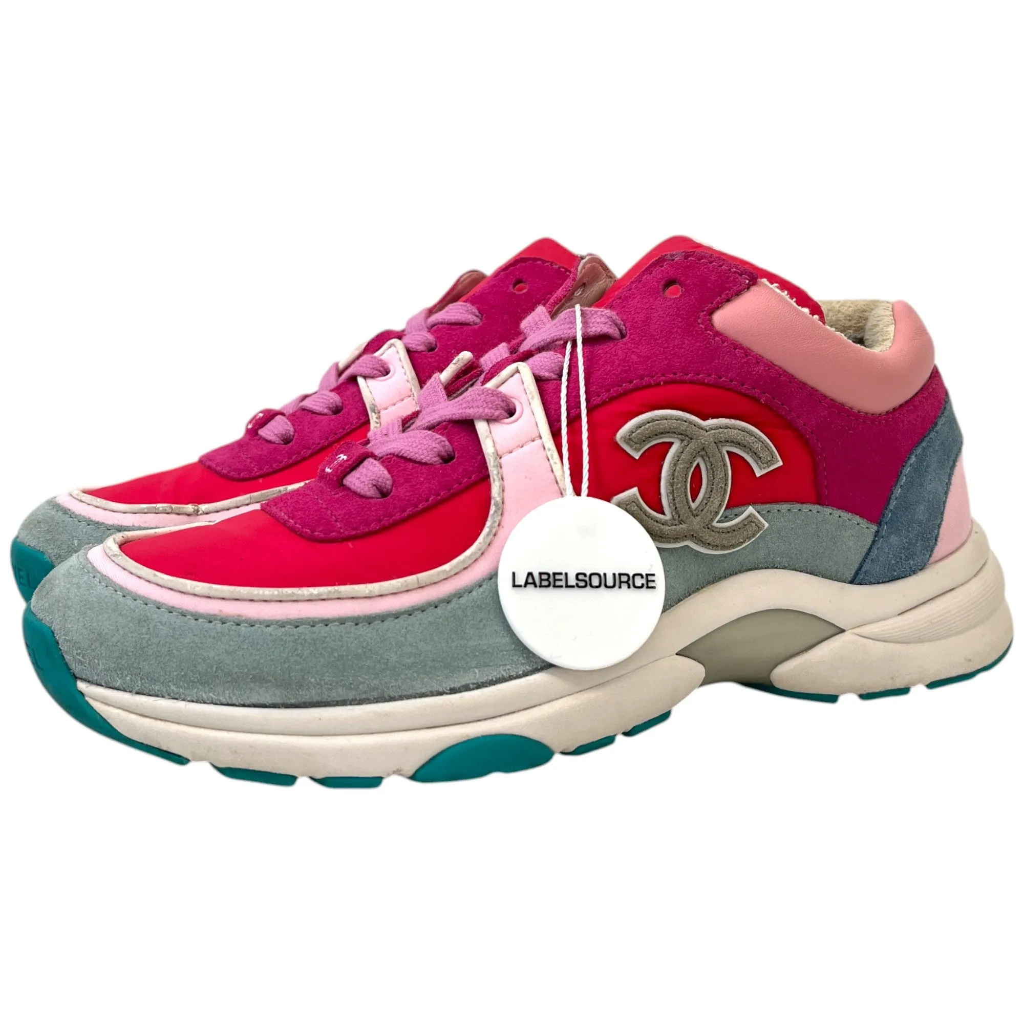 Women's Cc Logo Low Trainers Pink Size EU 37 / UK 4