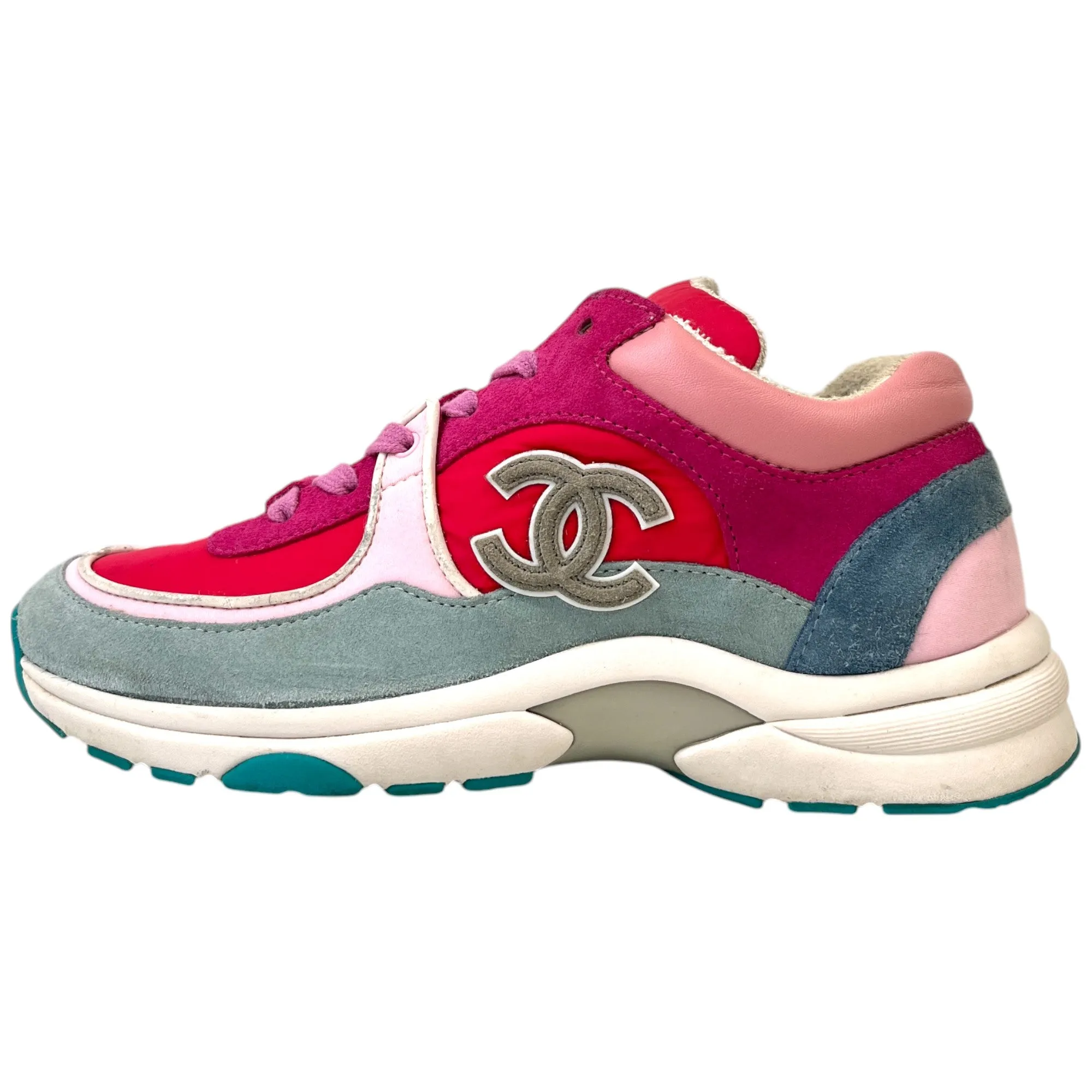 Women's Cc Logo Low Trainers Pink Size EU 37 / UK 4