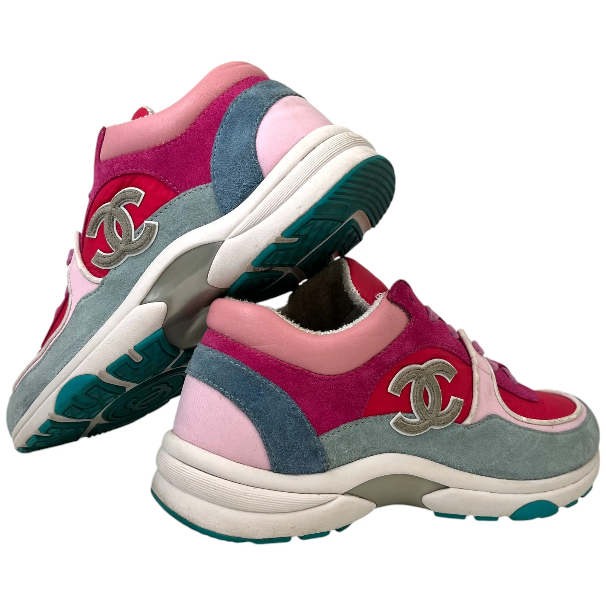 Women's Cc Logo Low Trainers Pink Size EU 37 / UK 4