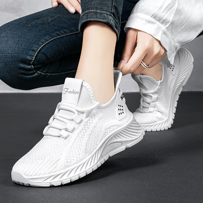 Women's Fashion Lace-Up Mesh Sneakers