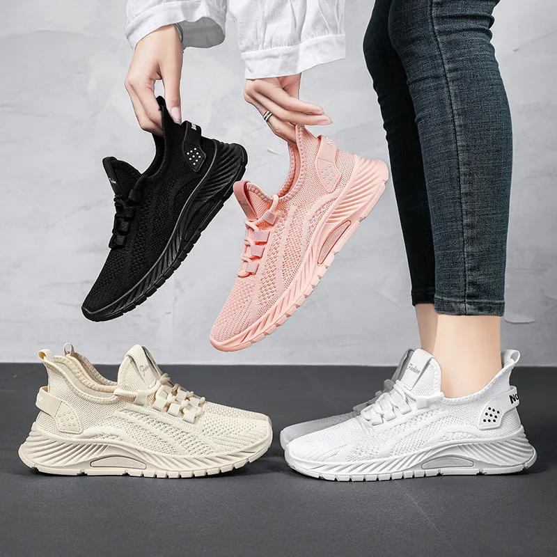 Women's Fashion Lace-Up Mesh Sneakers