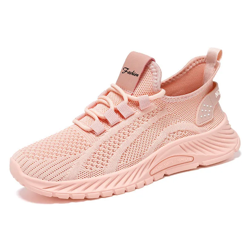 Women's Fashion Lace-Up Mesh Sneakers