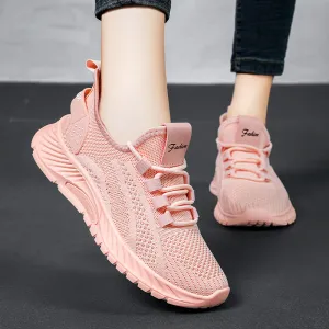 Women's Fashion Lace-Up Mesh Sneakers