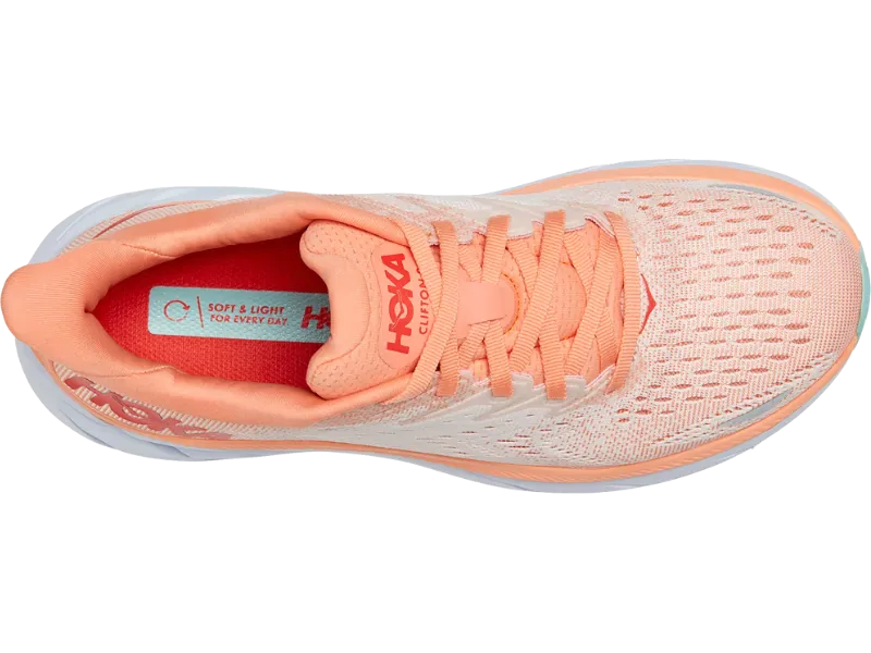 Women's HOKA Clifton 8 High Cushion Running Shoe