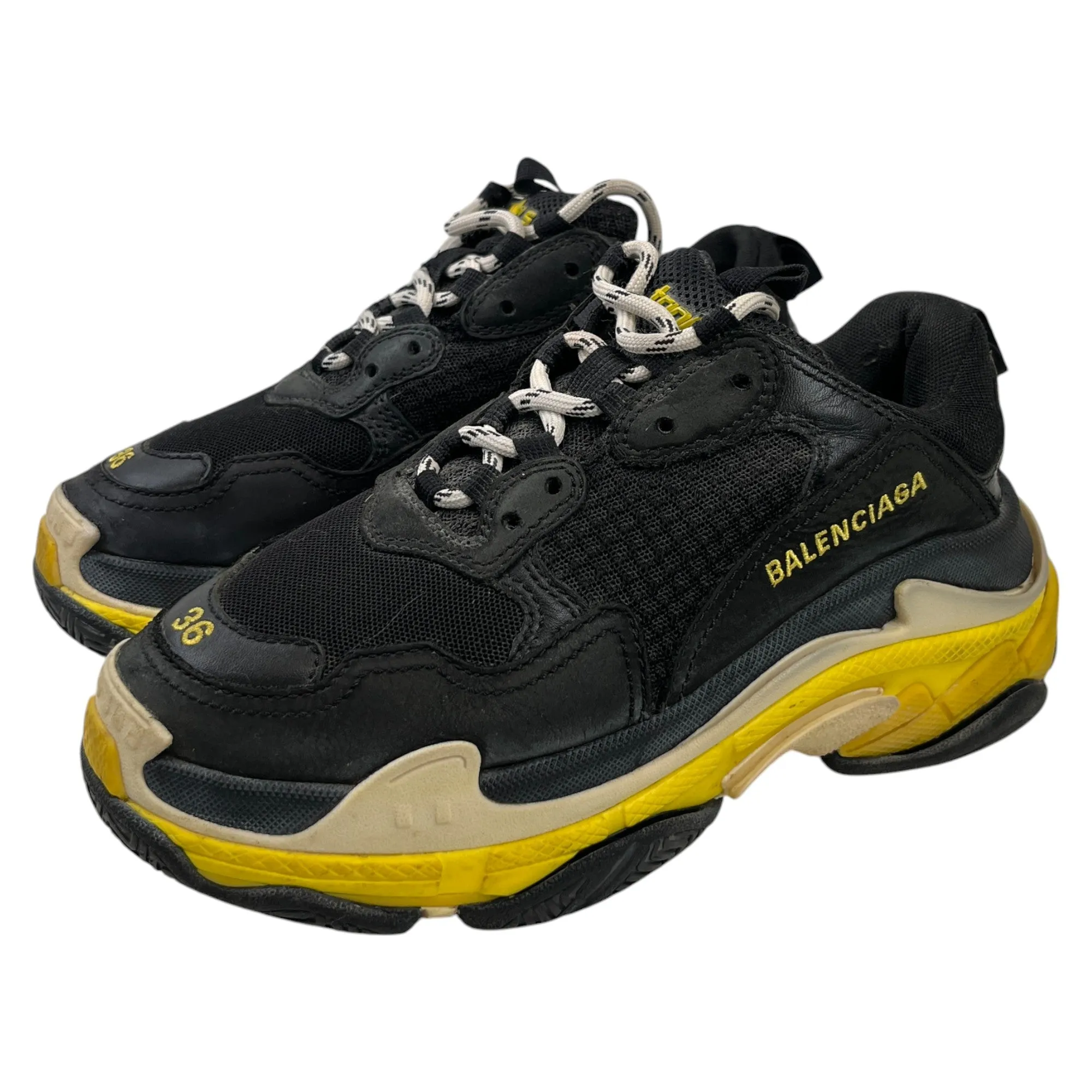 Women's Triple S Low Trainers Black Size EU 36 / UK 3