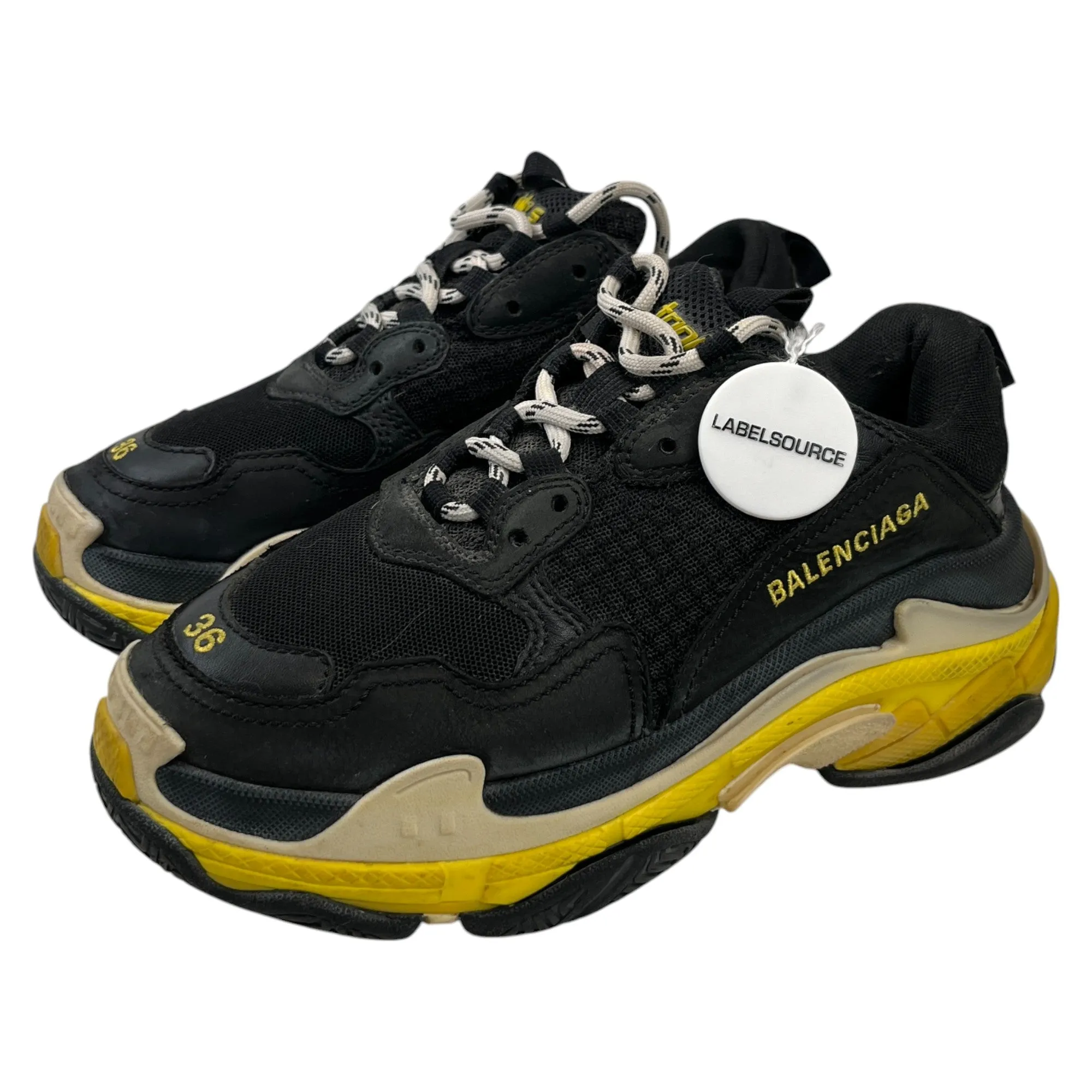Women's Triple S Low Trainers Black Size EU 36 / UK 3