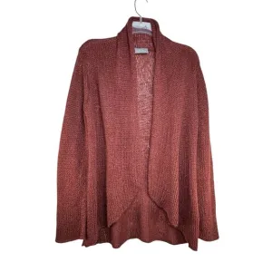 Wooden Ships Cardigan Sweater Size S M Burgundy Mohair Wool Blend